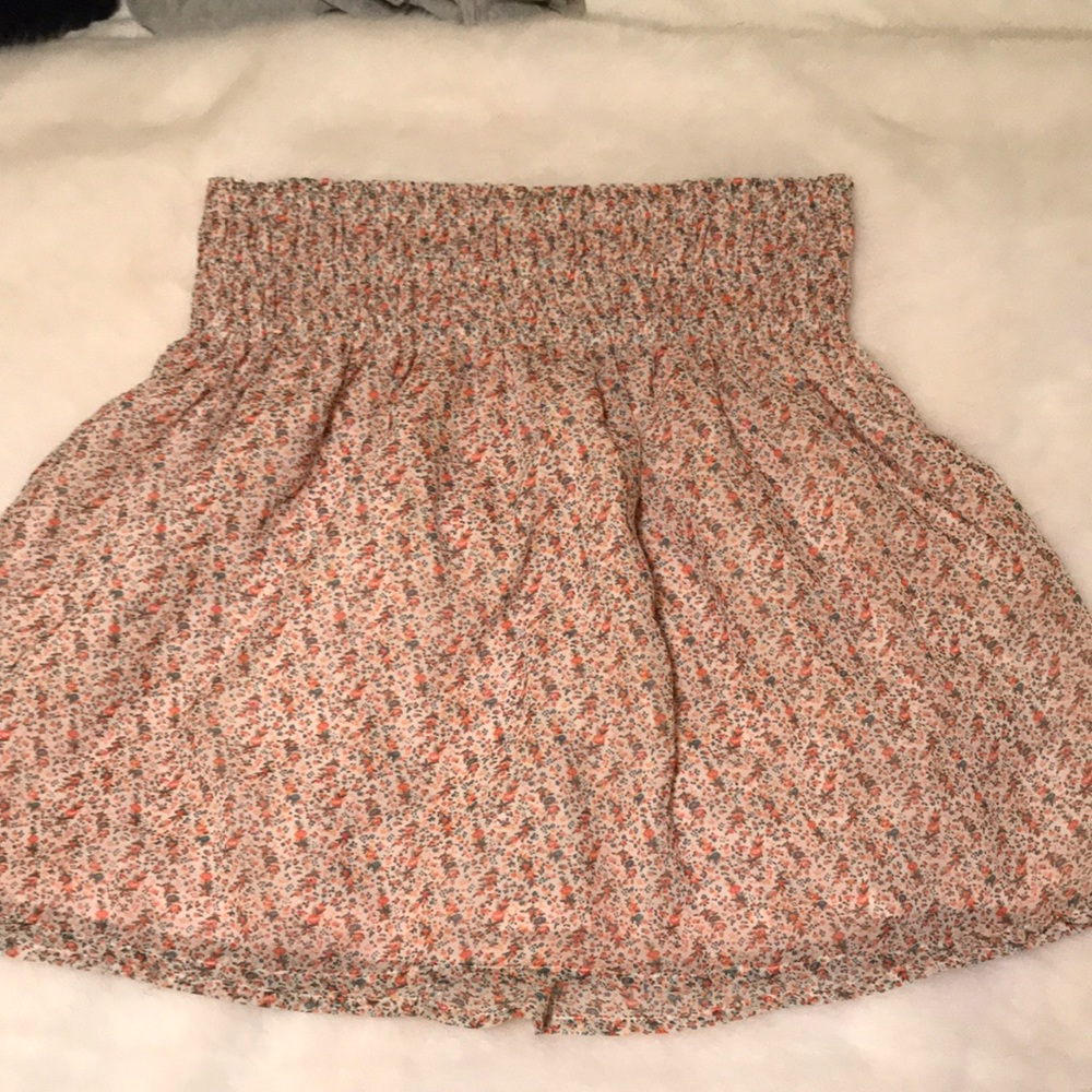 zara floral skirt